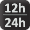 12h/24h hours display